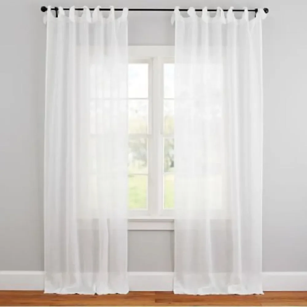 NWT Pottery Barn Marquesa Drape White Sheer Light Filtering Curtain 42 x 84